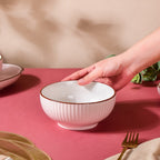 Dune Textured Serving Bowl Pink 650 ml Nestasia