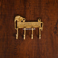 Brass Elephant Wall Key Hanger (5 Inch) Vedansh Craft