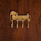 Brass Elephant Wall Key Hanger (5 Inch) Vedansh Craft