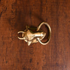 Brass Bull Door Knocker (3.8 Inch) Vedansh Craft