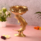 Brass Fish Urli (10 Inch) Vedansh Craft