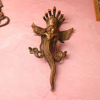 Brass Naag Kanya Wall Hanging Idol (13.5 Inch) Vedansh Craft