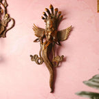 Brass Naag Kanya Wall Hanging Idol (13.5 Inch) Vedansh Craft