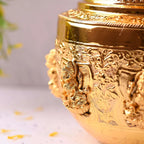 Brass Ashtalakshmi Kodam / Kalash (10 Inch) Vedansh Craft