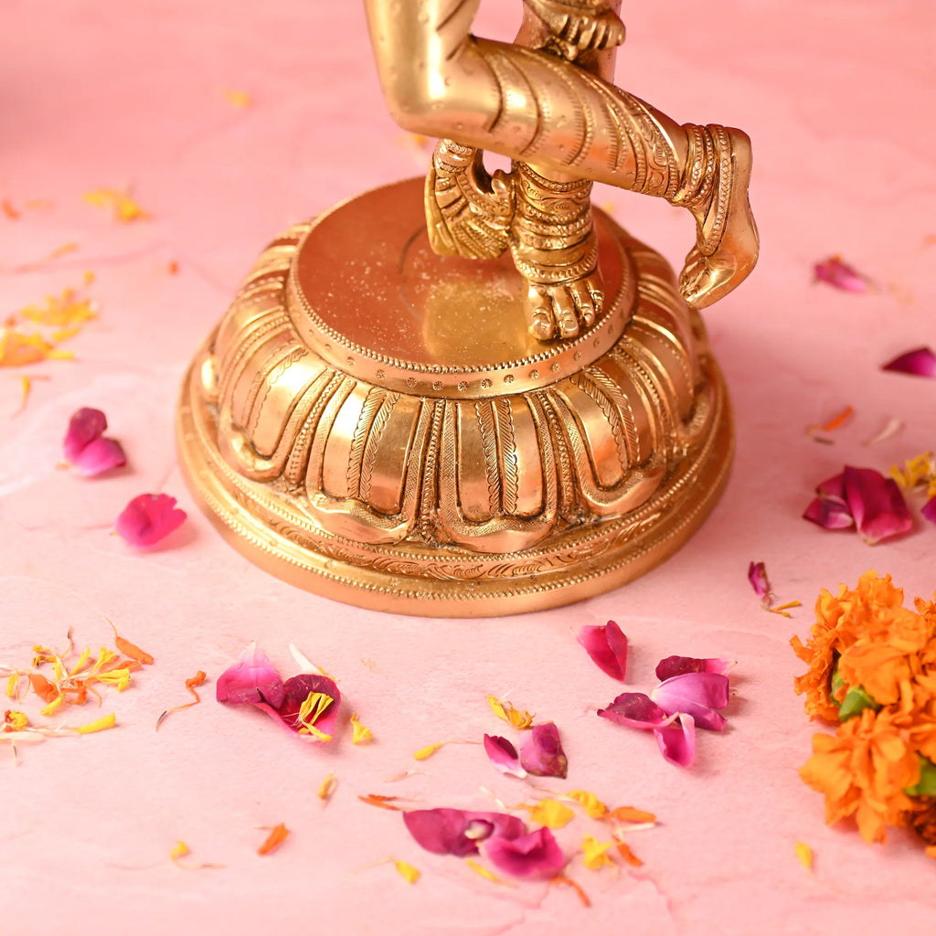 Brass Standing Krishna Idol (19 Inch) Vedansh Craft