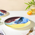 Colourful Ceramic Dinner Plate 10 Inch Nestasia