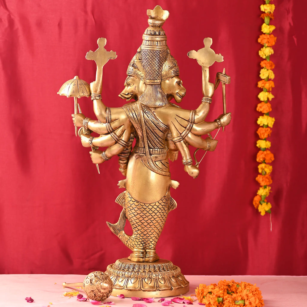 Brass Standing Vishnu Dashavatara Idol (25 Inch) Vedansh Craft