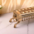 Brass Pallanguzhi Game Board with Wheels (18 Inch) Vedansh Craft