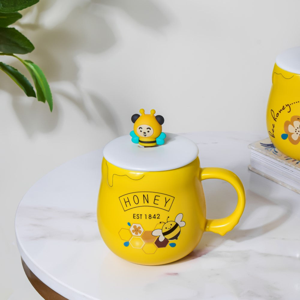 Honey Bee Coffee Mug Yellow 350 ml Nestasia
