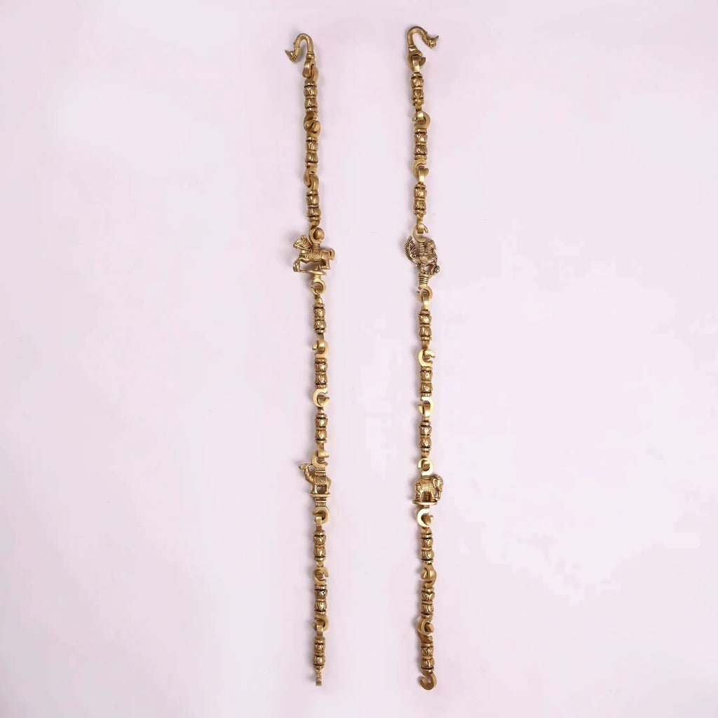 Brass Jhula Chains Set (84 Inch) Vedansh Craft