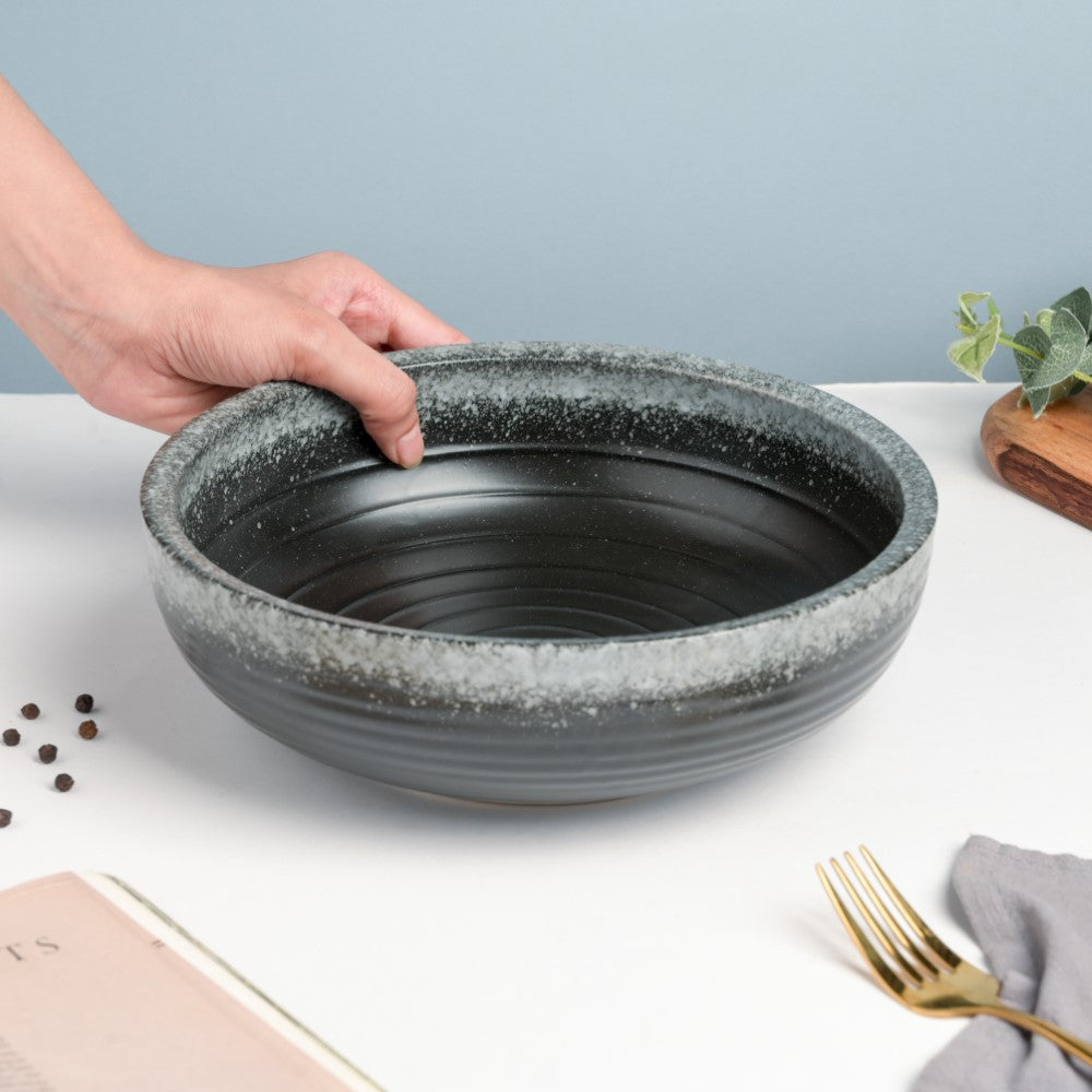 Galaxy Stone Pottery 35 Piece Dinner Set For 6 Nestasia