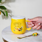 Honey Bee Coffee Mug Yellow 350 ml Nestasia