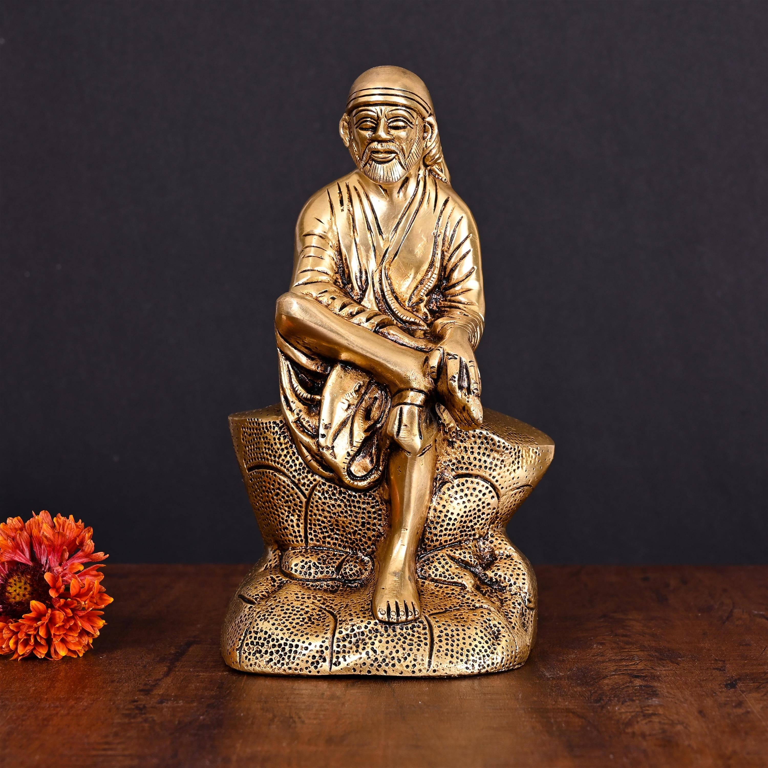 Brass Superfine Sai Baba Idol (8.5 Inch) Vedansh Craft