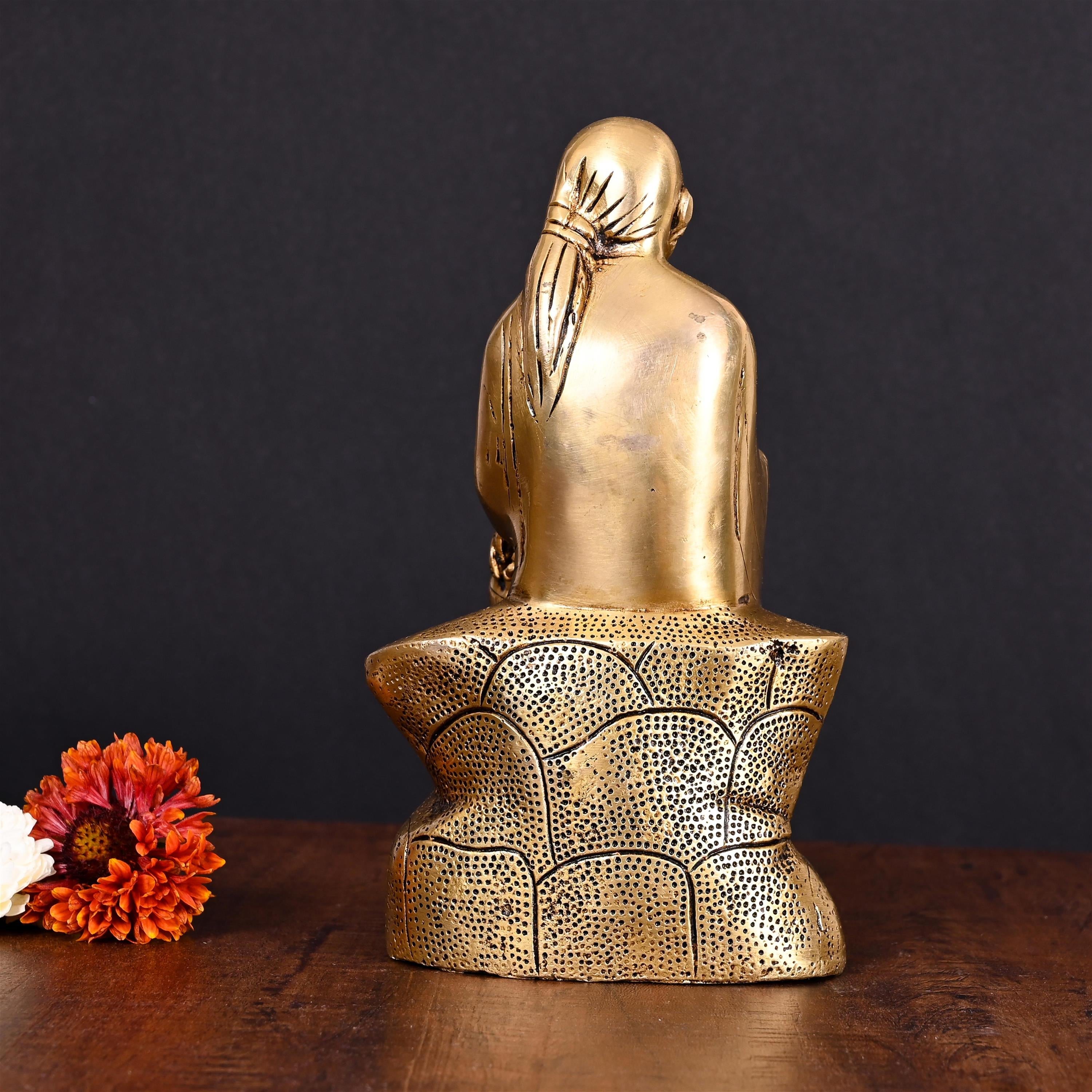 Brass Superfine Sai Baba Idol (8.5 Inch) Vedansh Craft