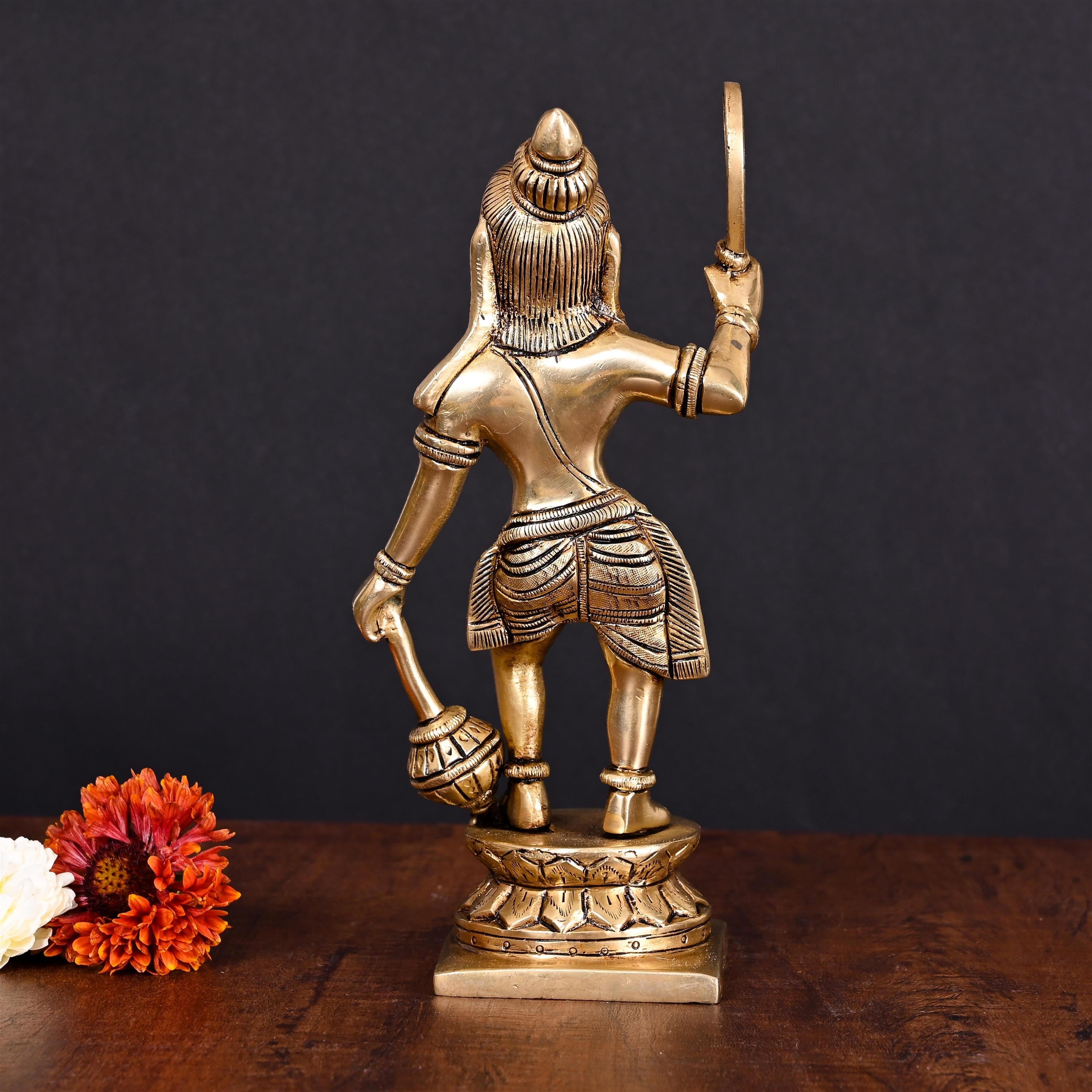 Brass Superfiine Madurai Veeran Idol (9 Inch) Vedansh Craft