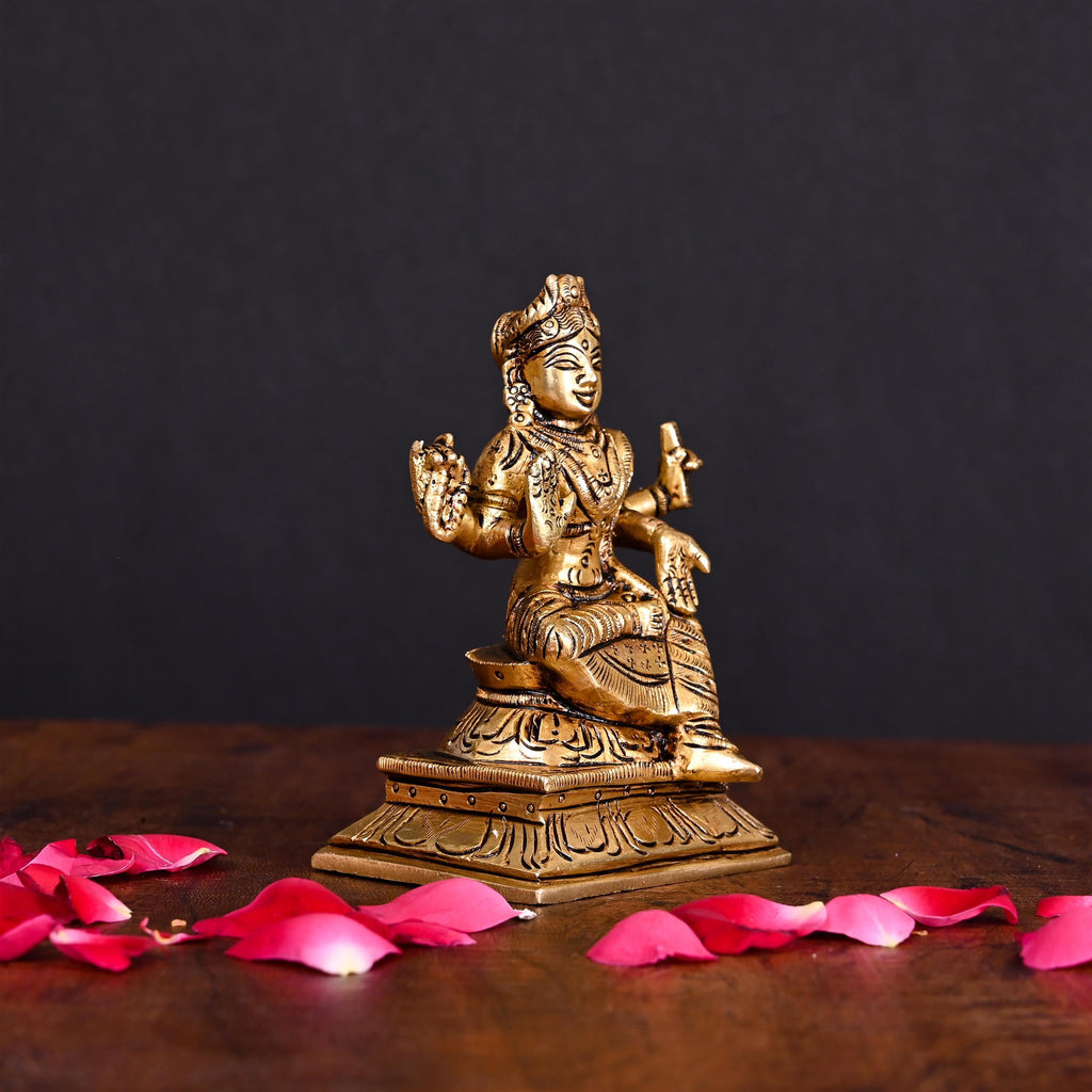 Brass Superfine Tripurasundari Devi Idol (4.5 Inch) Vedansh Craft