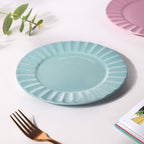 Claramay Blue Pastel Ceramic Snack Plate 8 Inch Nestasia