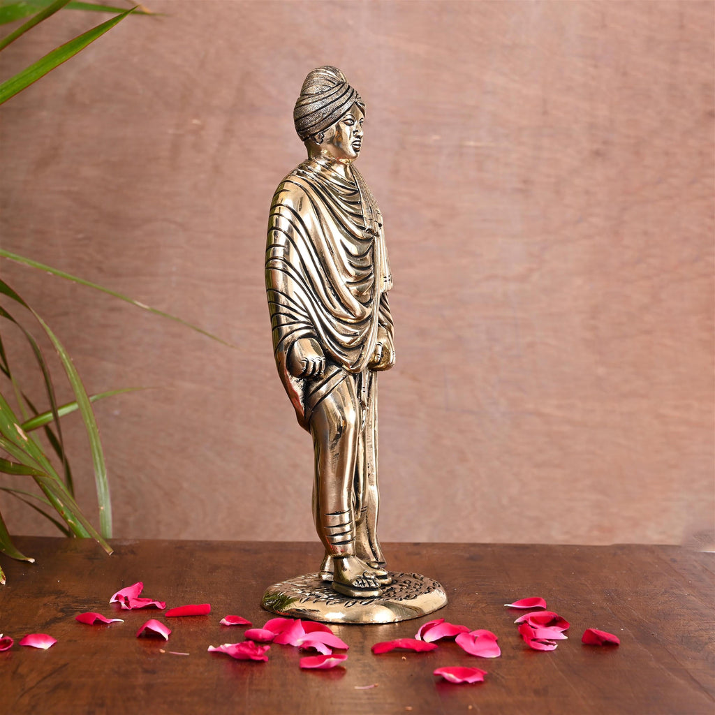 Brass Swami Vivekananda Statue (10 Inch) Vedansh Craft