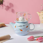 Bunny Cup And Kettle Blue Nestasia