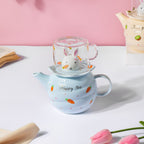 Bunny Cup And Kettle Blue Nestasia