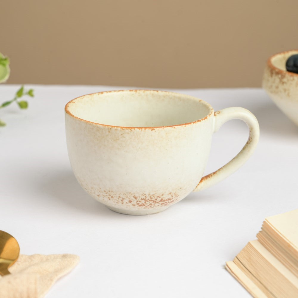 Earthy Stoneware Cup And Saucer 200 ml Nestasia