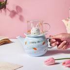 Bunny Cup And Kettle Blue Nestasia