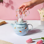 Bunny Cup And Kettle Blue Nestasia