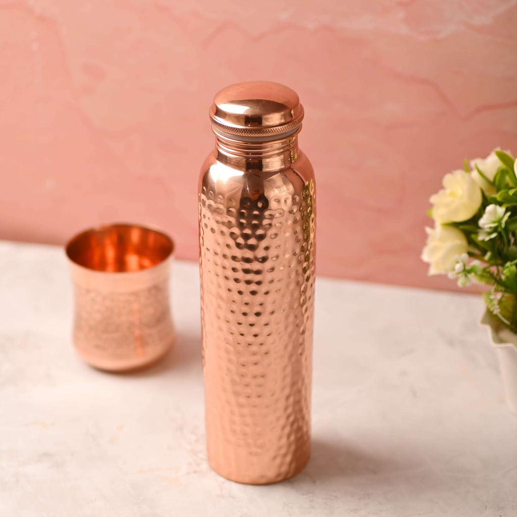 Copper Water Bottle (10.5 Inch) Vedansh Craft