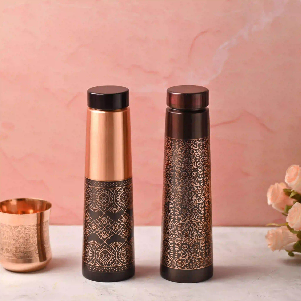Copper Premium Pen Sparkle Bottle (10.5 Inch) Vedansh Craft