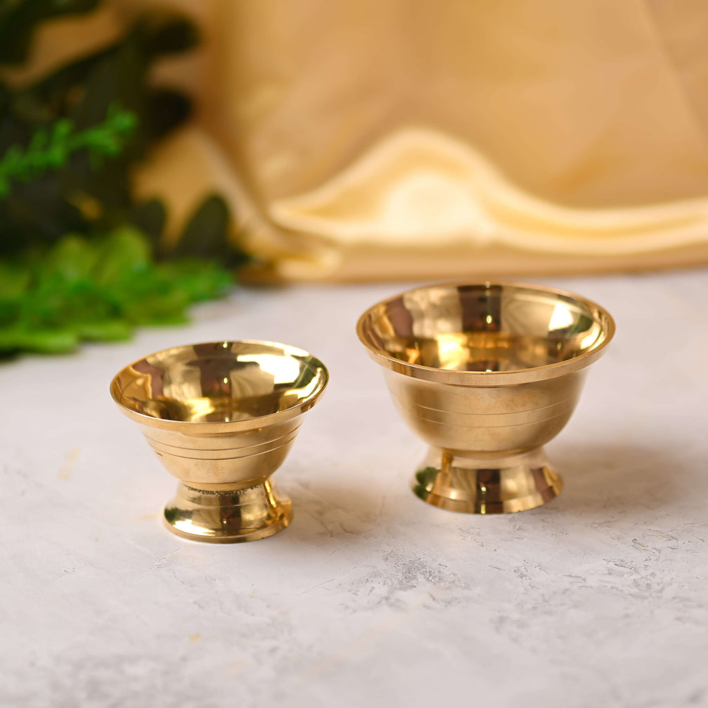 Brass Serving Bowl Pair (2.3 Inch)