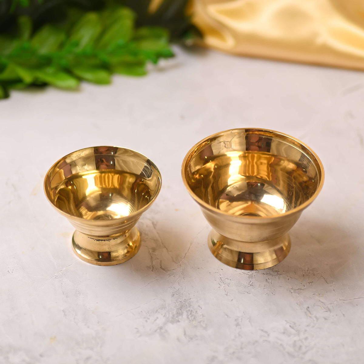 Brass Serving Bowl Pair (2.3 Inch)