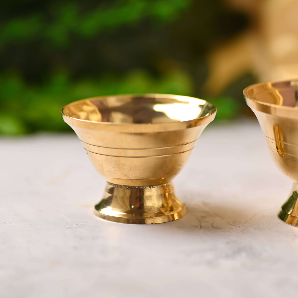 Brass Serving Bowl Pair (2.3 Inch)