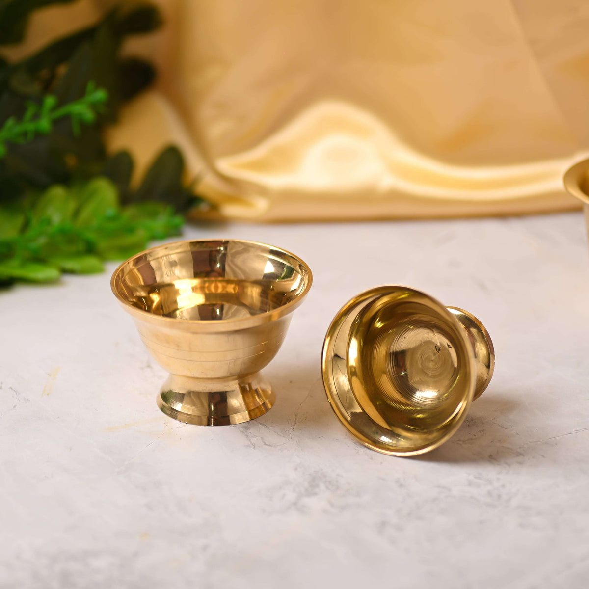 Brass Serving Bowl Pair (2.3 Inch)