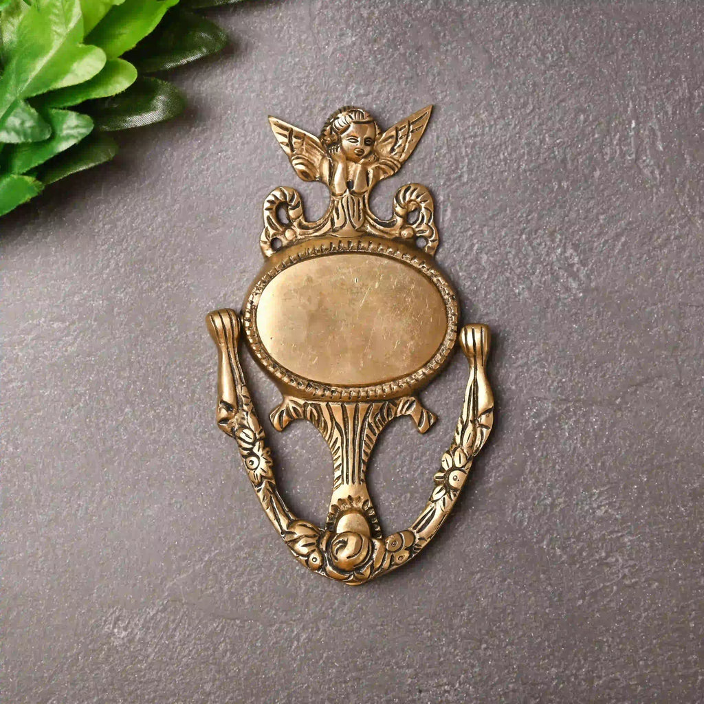 Brass Angel Door Knocker (7 Inch) Vedansh Craft