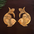 Brass Fish Shubh Labh Wall Hanging Set (6 Inch) Vedansh Craft