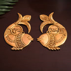 Brass Fish Shubh Labh Wall Hanging Set (6 Inch) Vedansh Craft
