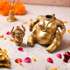 Brass Vikakku Kiran Oil Lamp (5.8 Inch) Vedansh Craft