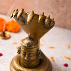 Brass Handcrafted Shiva Head with Sheshnaag (9.5 Inch) Vedansh Craft