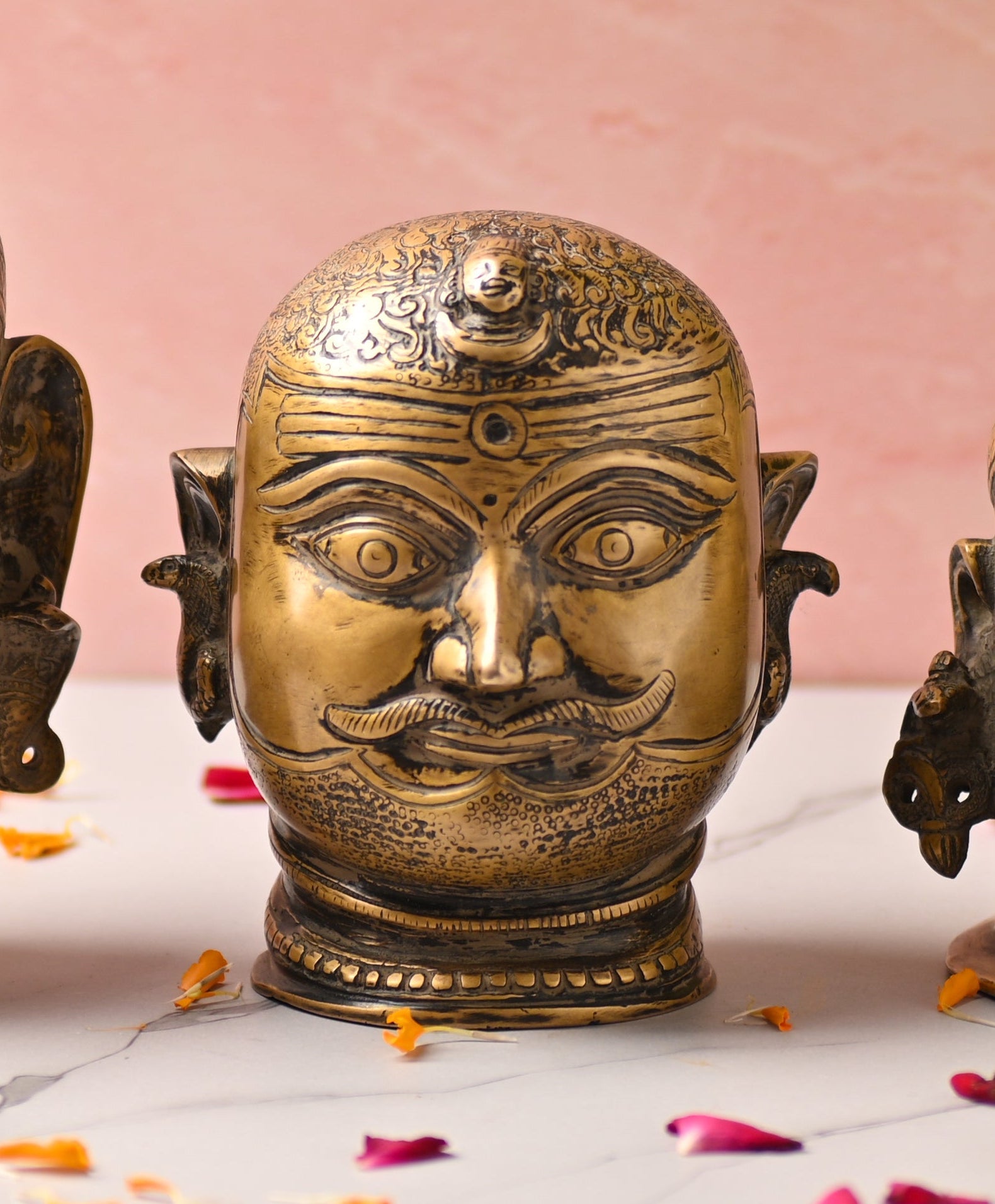 Brass Shiva Head Idol Vedansh Craft