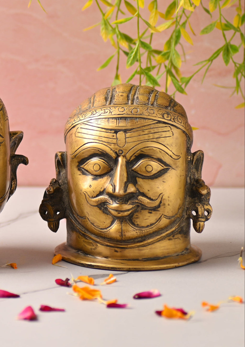 Brass Shiva Head Idol Vedansh Craft
