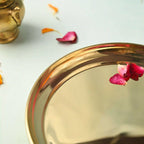 Brass Elegant Plain Thali Vedansh Craft