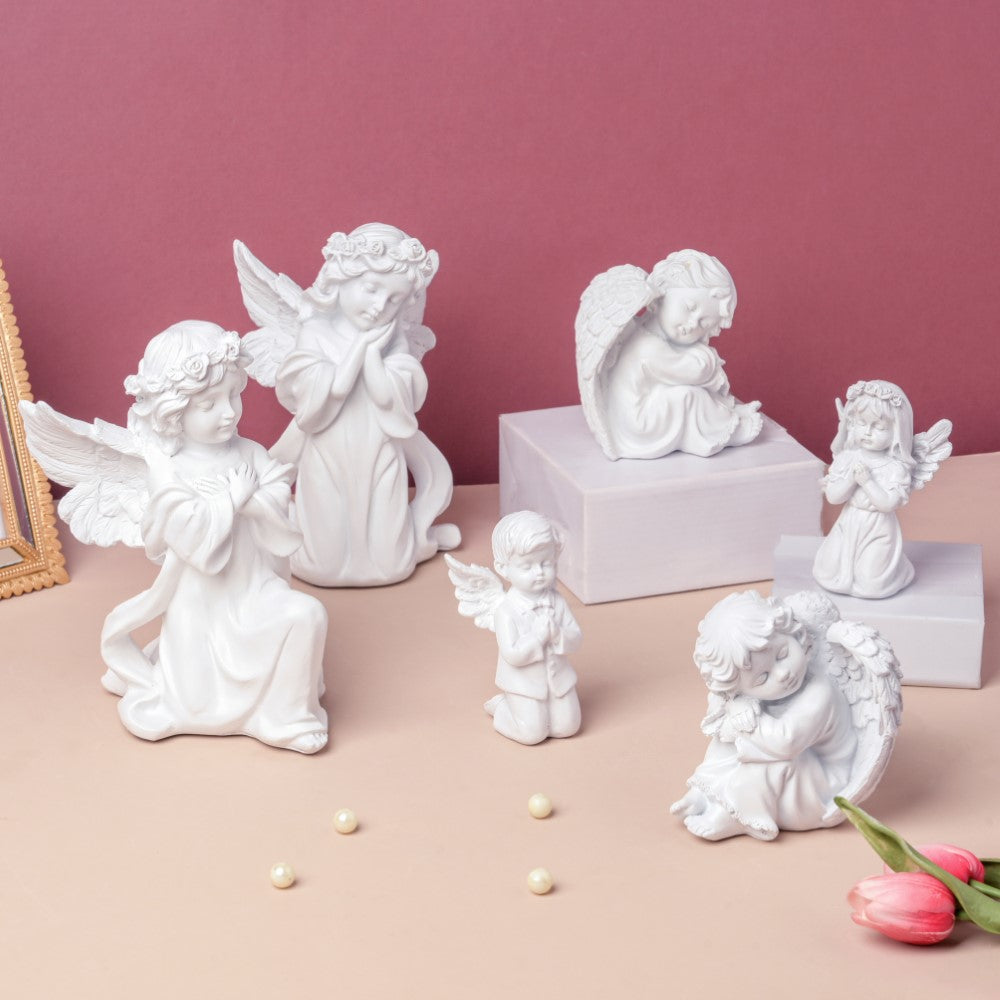 Angel Statue Boy Praying Nestasia