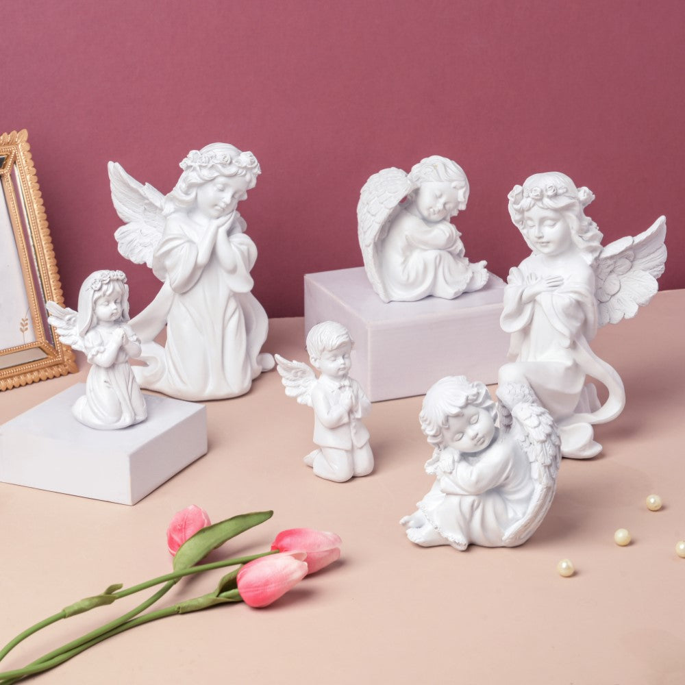 Angel Statue Boy Praying Nestasia
