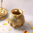 Brass Ashtalakshmi Kodam / Kalash (7.8 Inch) Vedansh Craft