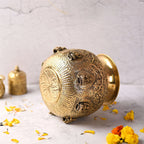 Brass Ashtalakshmi Kodam / Kalash (7.8 Inch) Vedansh Craft