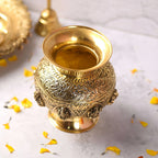 Brass Ashtalakshmi Kodam / Kalash (5.5 Inch) Vedansh Craft