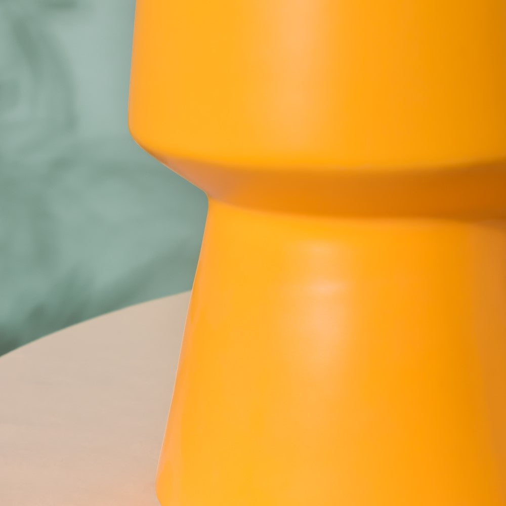 Aureolin Ceramic Matte Vase Yellow Nestasia