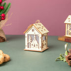 DIY Wooden House LED Christmas Decor Small Nestasia