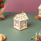 DIY Wooden House LED Christmas Decor Small Nestasia