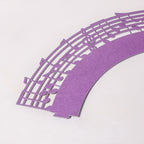 Purple Musical Notes Lace Cupcake Wrapper Set of 20 Nestasia